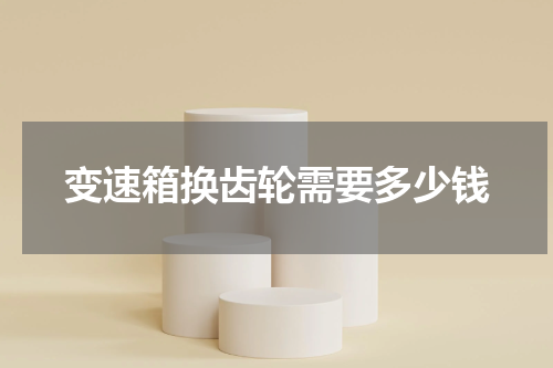 变速箱换齿轮需要多少钱