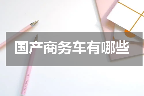 国产商务车有哪些