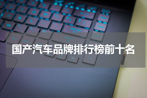国产汽车品牌排行榜前十名