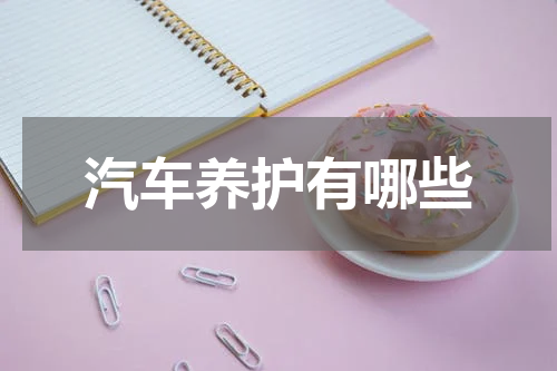 汽车养护有哪些