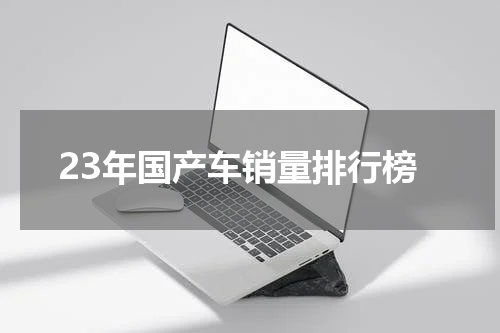 23年国产车销量排行榜