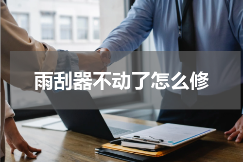 雨刮器不动了怎么修