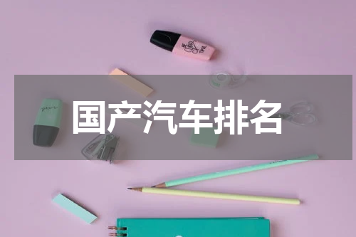 国产汽车排名