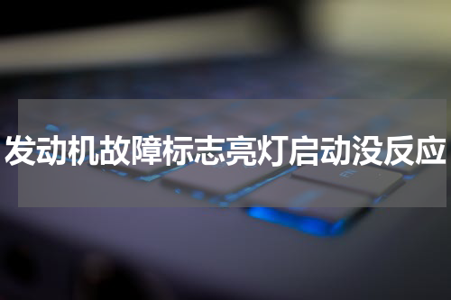 发动机故障标志亮灯启动没反应