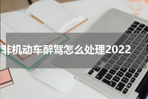 非机动车醉驾怎么处理2022