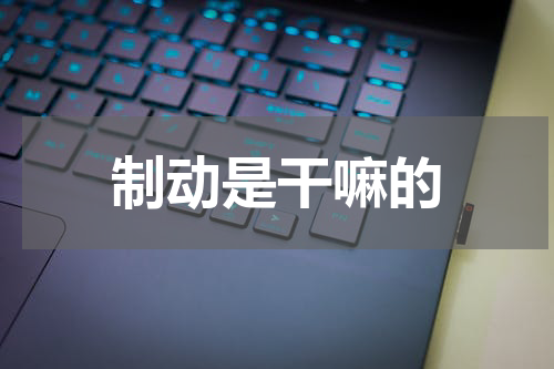 制动是干嘛的