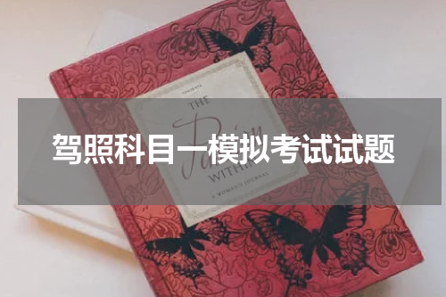 驾照科目一模拟考试试题