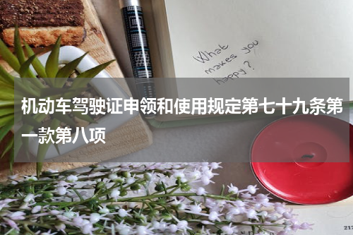 机动车驾驶证申领和使用规定第七十九条第一款第八项