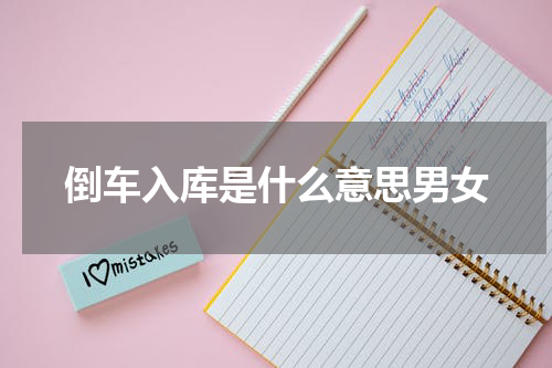 倒车入库是什么意思男女