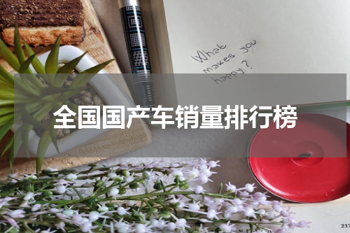 全国国产车销量排行榜