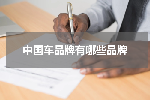 中国车品牌有哪些品牌