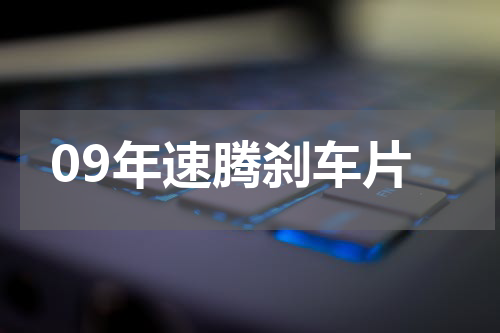 09年速腾刹车片