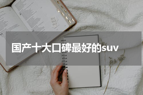 国产十大口碑最好的suv