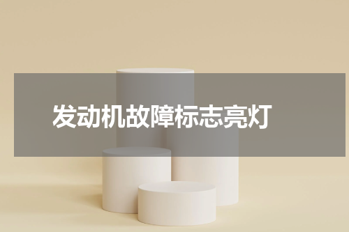 发动机故障标志亮灯 