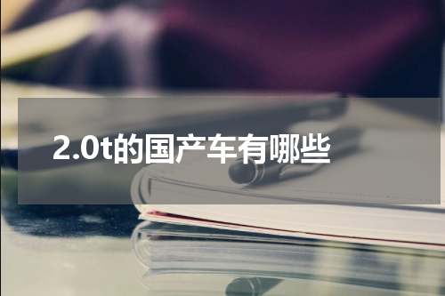 2.0t的国产车有哪些