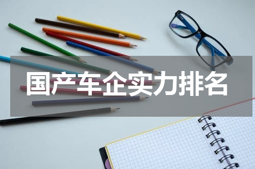 国产车企实力排名