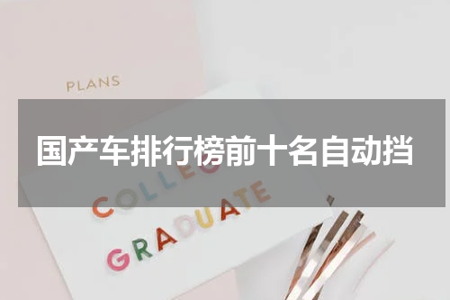 国产车排行榜前十名自动挡