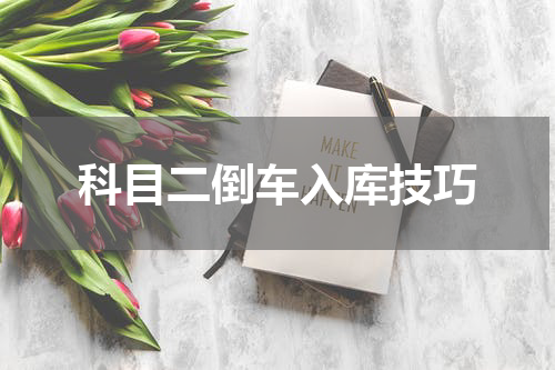 科目二倒车入库技巧