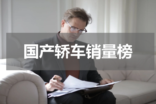 国产轿车销量榜