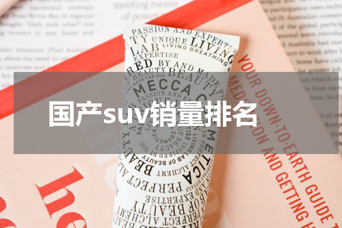 国产suv销量排名