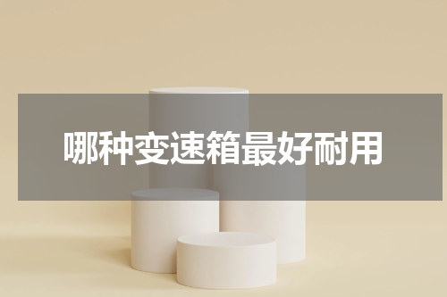 哪种变速箱最好耐用