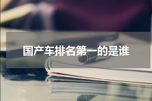 国产车排名第一的是谁