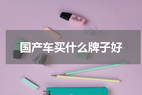 国产车买什么牌子好
