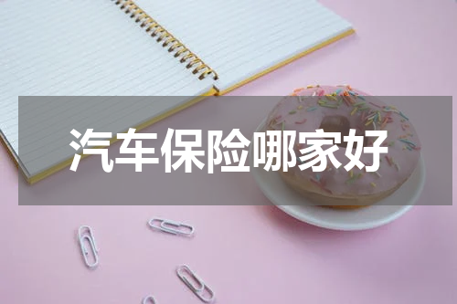 汽车保险哪家好
