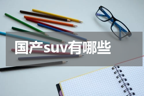 国产suv有哪些