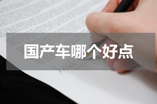 国产车哪个好点