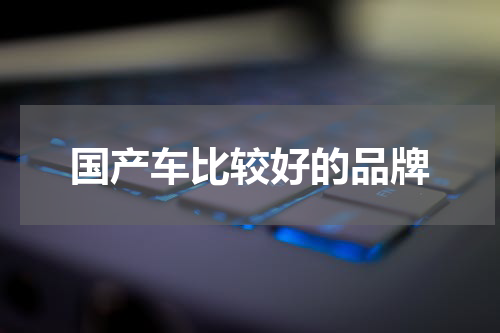 国产车比较好的品牌