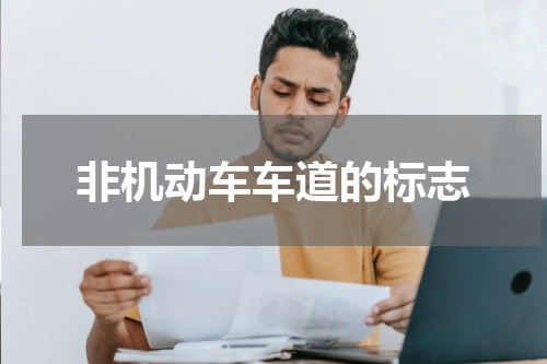 非机动车车道的标志