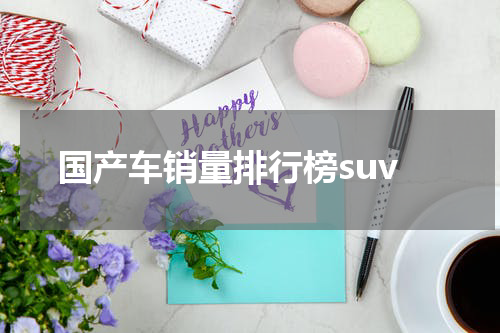 国产车销量排行榜suv
