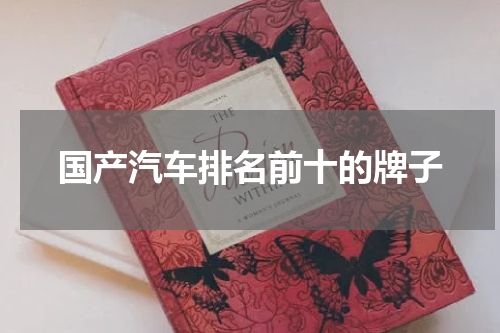 国产汽车排名前十的牌子