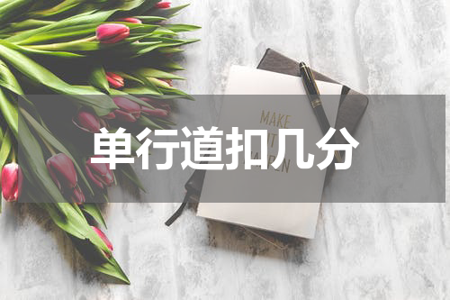 单行道扣几分