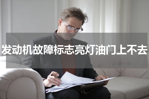 发动机故障标志亮灯油门上不去