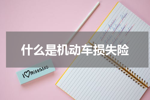 什么是机动车损失险