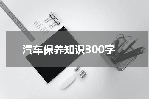 汽车保养知识300字