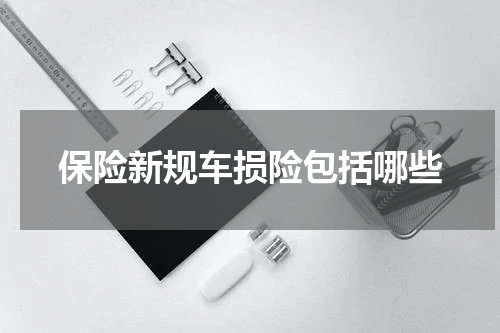 保险新规车损险包括哪些