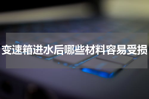 变速箱进水后哪些材料容易受损