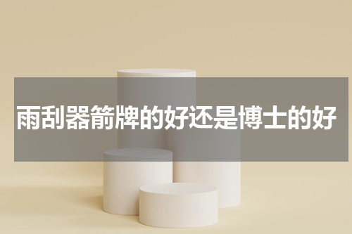 雨刮器箭牌的好还是博士的好