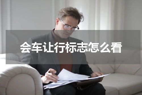 会车让行标志怎么看
