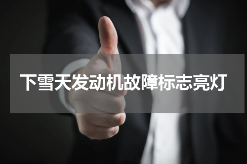 下雪天发动机故障标志亮灯