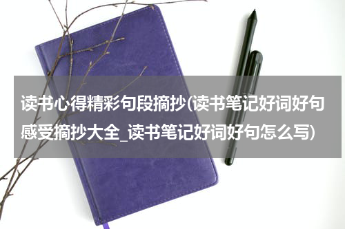 读书心得精彩句段摘抄(读书笔记好词好句感受摘抄大全_读书笔记好词好句怎么写)