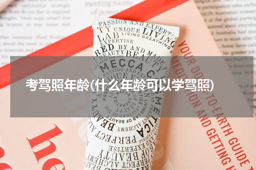 考驾照年龄(什么年龄可以学驾照)