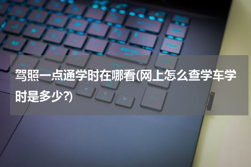 驾照一点通学时在哪看(网上怎么查学车学时是多少?)