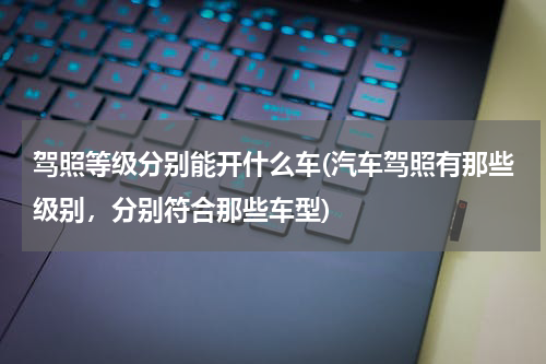 驾照等级分别能开什么车(汽车驾照有那些级别，分别符合那些车型)