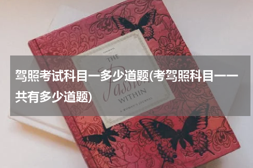 驾照考试科目一多少道题(考驾照科目一一共有多少道题)