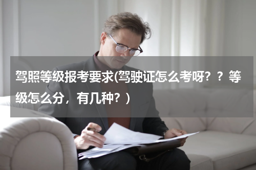 驾照等级报考要求(驾驶证怎么考呀？？等级怎么分，有几种？)