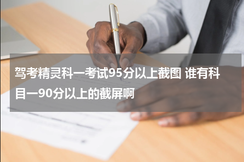 驾考精灵科一考试95分以上截图 谁有科目一90分以上的截屏啊